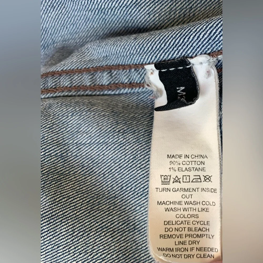 Excellent Condition, Kate Spade Oversized Denim Studded Jean Jacket, Size Large - Picture 16 of 16
